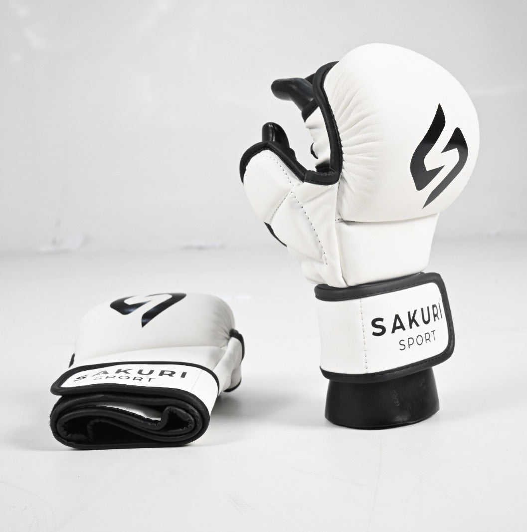 SAKURI MMA Sparring Gloves - White