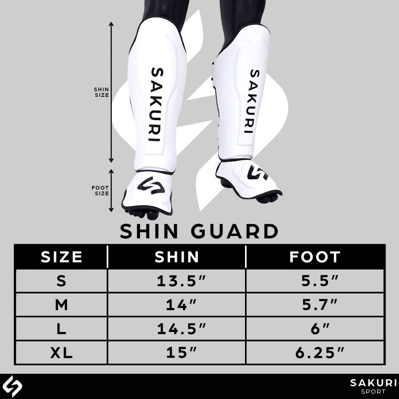 SAKURI Shin Guards White