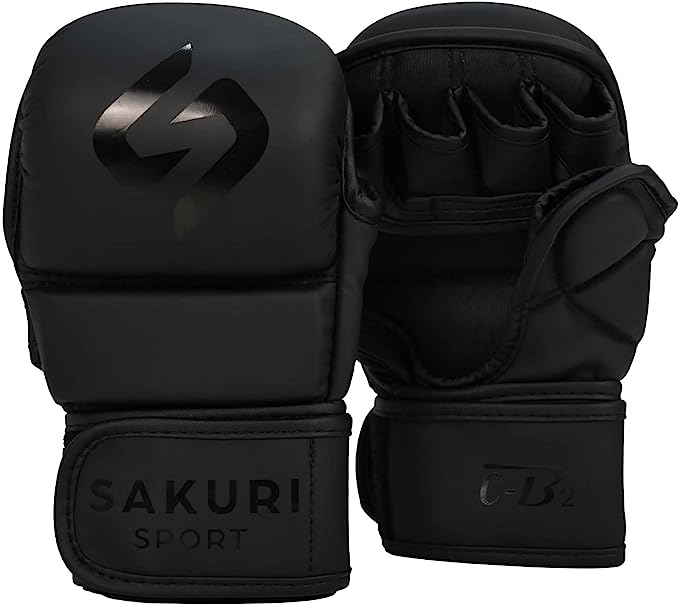 SAKURI MMA Sparring Gloves - Black