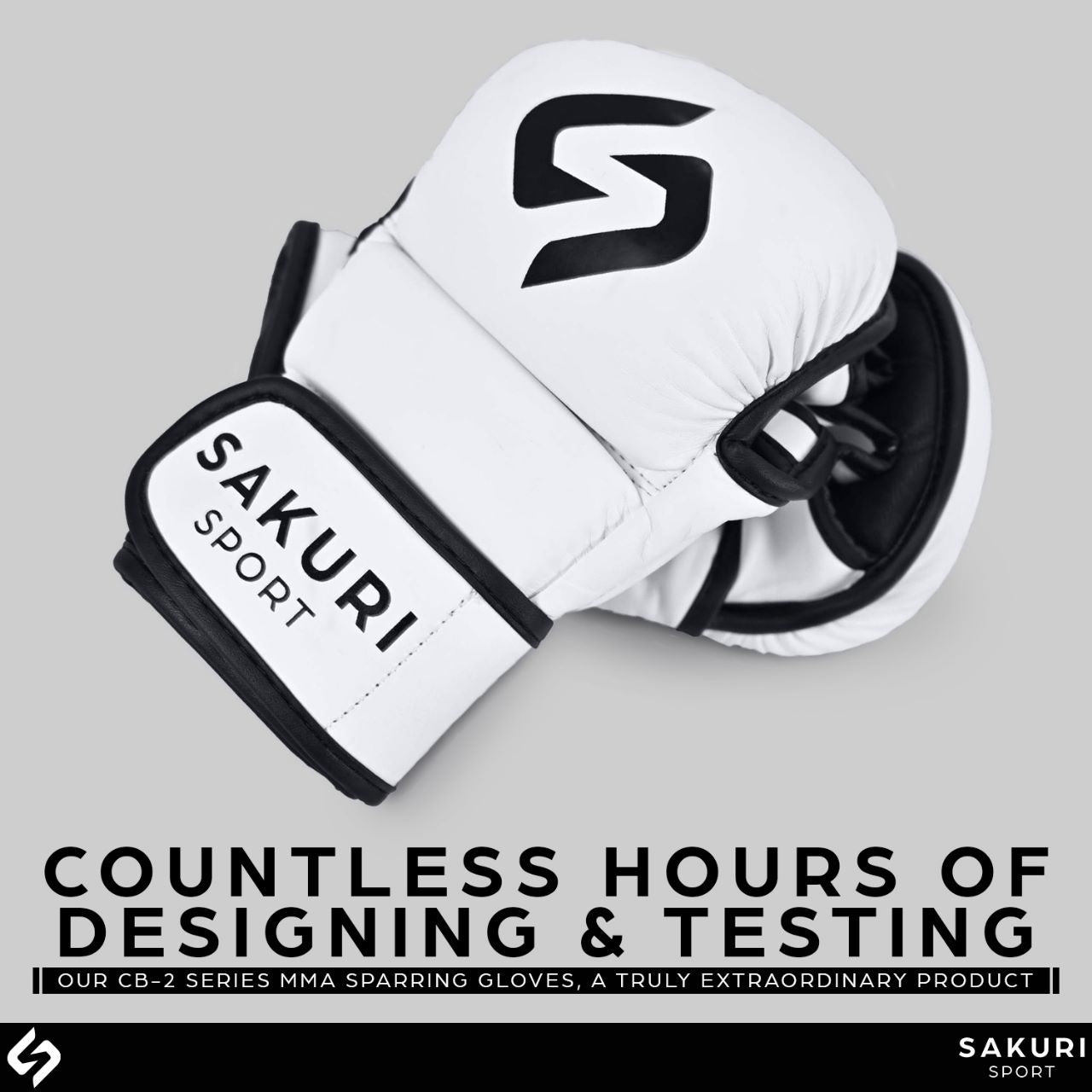 SAKURI MMA Sparring Gloves - White